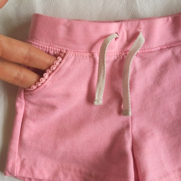 carter's comfy pink shorts 18 months baby toddler girls - Picture 2 of 7
